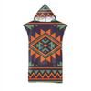 Adult Bath Towel Beach Towel Cape Geometric Print Hooded Bath Towel
