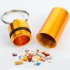Wasserdichte Aluminium Pillendose Etui Flasche Medizinflasche für Medikamente Vitamine Nahrungsergänzungsmittel Outdoor Camping Reisen Erste Hilfe