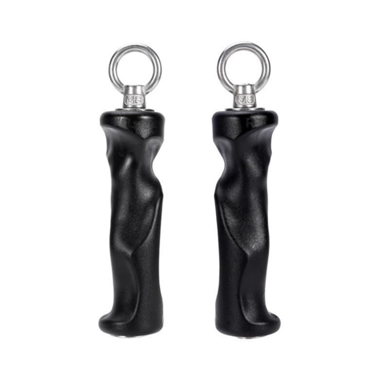 Ergonomic Workout Handles With Metal Hook Comfortable Gym Handle For Cable Machine Lat Pulldown And Rowing Exercise