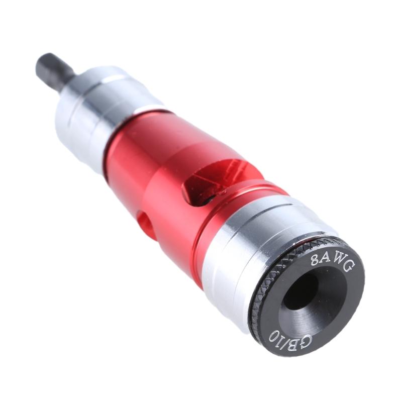 Easy To Use Drill Operated Wire Stripper, Professional Grade Aluminum Alloy Cable Stripping Tool With Precisions Control