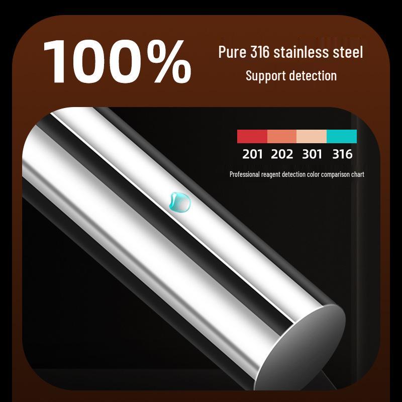 316 Stainless Steel Food Grade Rolling Pin - Household Baking Tool