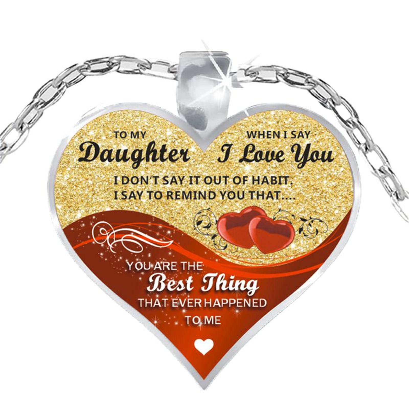 My Daughter Necklace Gift From Mom To My Daughter You Will Always Be My Necklace Birthday Anniversary One Size