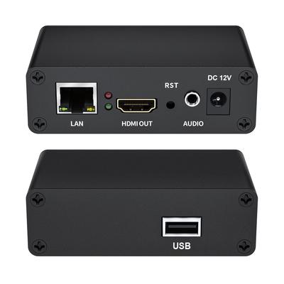 Erschwinglicher USB-Video-Decoder für geringe Latenz bei RTMP-, RTSP-, SRT-Live-Übertragungen und Campus-Streaming.