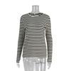 New Striped Long-sleeve 2026 Commuter Slim-fit Round-neck Base Shirt for Women, Casual T-shirt