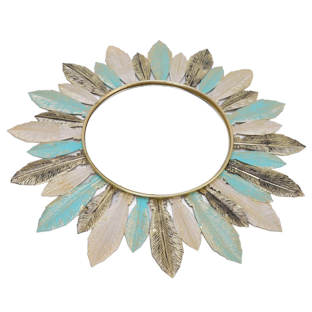 Metal Wall Decor Modern Minimalist Hanging Feather Wall Art Sculpture for Bedroom Living Room Study