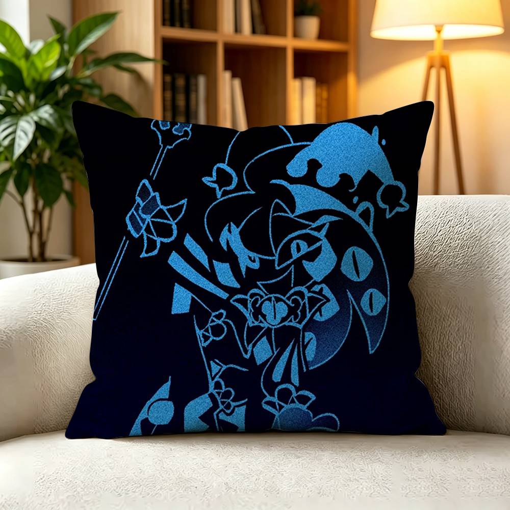 Shadow Milk Cookie Cookie Run Kingdom Dark Jester Game Pillow Case Square DoubleSided Sofa Cushion Cover Bedroom Bedside Pillow