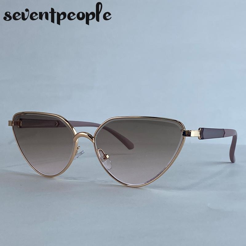 Trendy Sexy Cat Eye Sunglasses Women Luxury Brand Vintage Punk Outdoor Sun Glasses For Ladies Classic Cateye Shades UV400