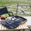 Outdoor Camping Kitchenware 8-Piece Set With Thickened Cookware Storage Bag Cutlery Tools Camping Supplies.