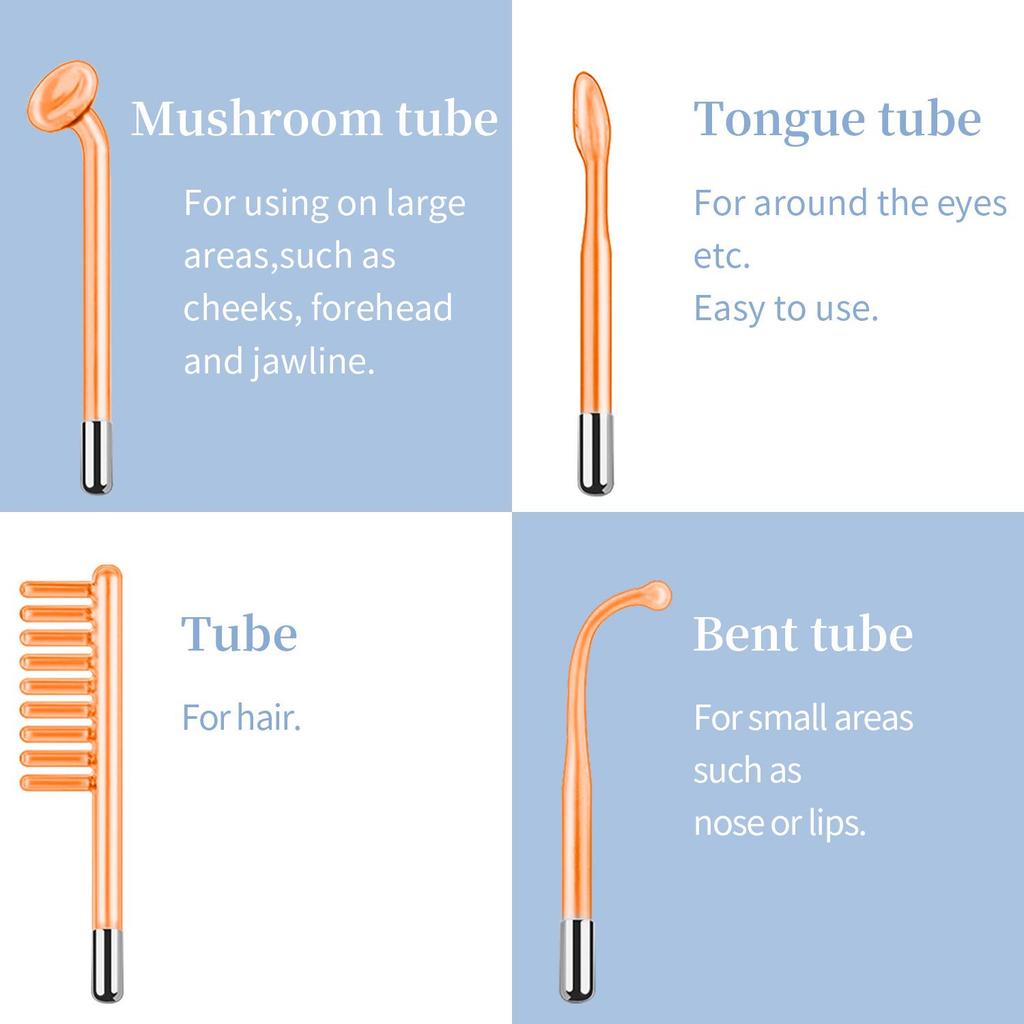 High-Frequency Electrotherapy Beauty Wand for Home Use