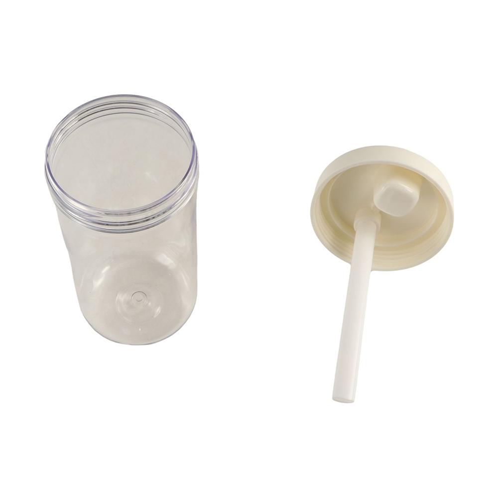 Transparent Milk Plastic Cup 500/850ml Large Capacity Water Bottle Water Straw Bottles Juice
