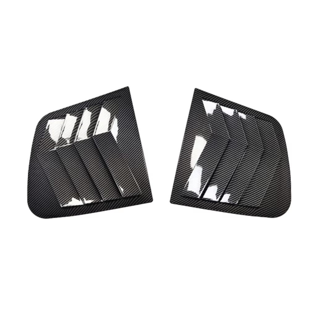 For Kia Sportage KX5 2016 2017 2018 Car Rear Louver Window Side Shutter Cover Trim Sticker Vent Scoop ABS Carbon Fiber