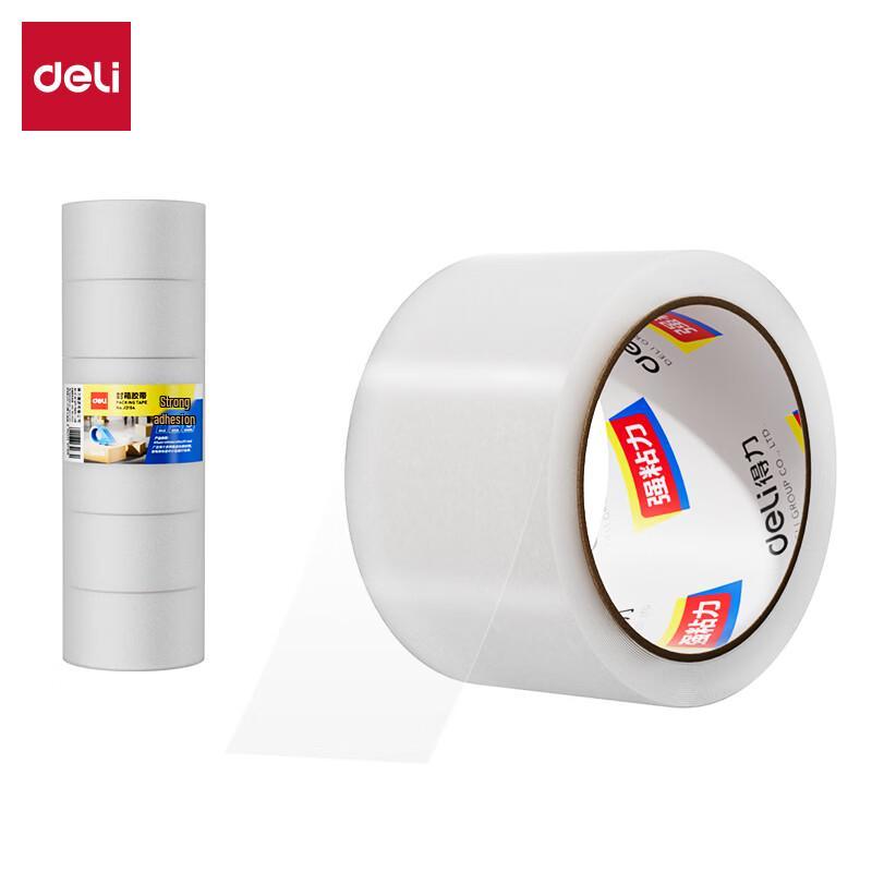 Deli 30332 Clear Packaging Tape (6 Rolls)