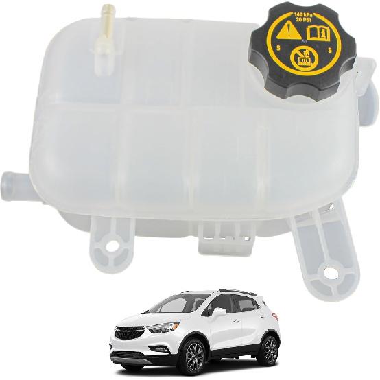 Engine Radiator Coolant Overflow Reservoir Tank With Cap Compatible With 2013- Buick Encore Chevrolet Trax L4 1.4L 1.8L Replaces 95269001 9579