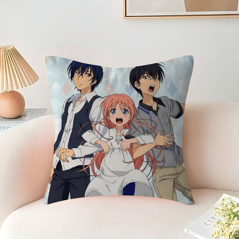 Anime L-Love Hina Cushion Cover 30x50 Polyester Sofa Cushions Decorative Throw Pillows Home Decoration Pillowcover