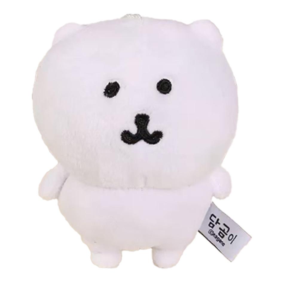 Self Mocking Bear Keychain Cute Hanging Ornament Cartoon Doll For Bags Backpack Car Keys Funny Gifts Idea