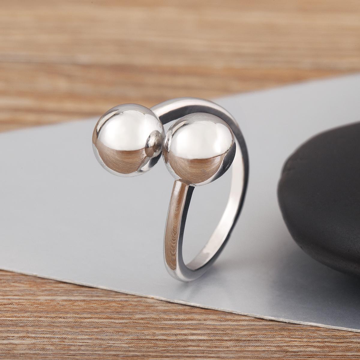 

Nidin New Arrival Spherical Shape S/L Size Charm Open Rings Adjustable For Female Male Punk Style Finger Jewelry Accessories resizable
