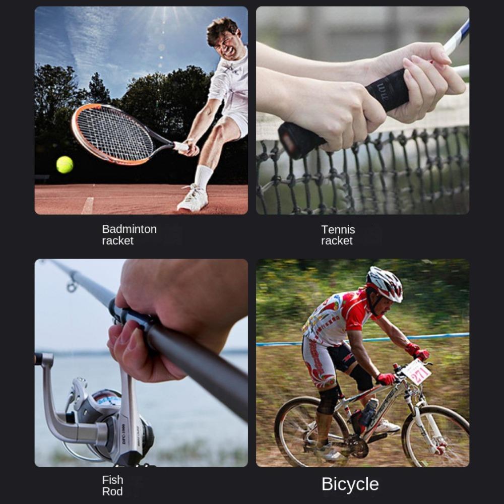 Anti Slip Anti Slip Tennis Racket Sweatband Shock Absorption Badminton Racket Sweatband Training