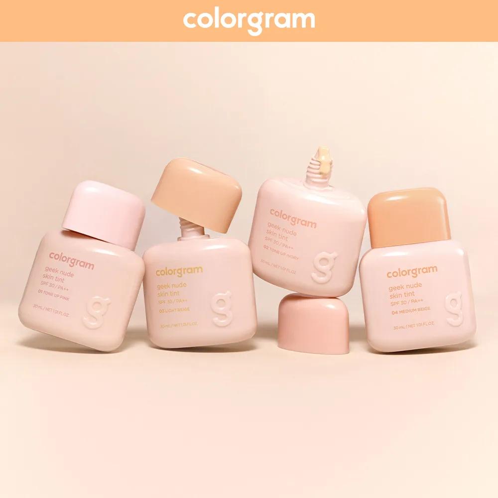 colorgram Geek Nude Skin Tint (Tone up Base) (4 Color) 01 Tone Up Pink
