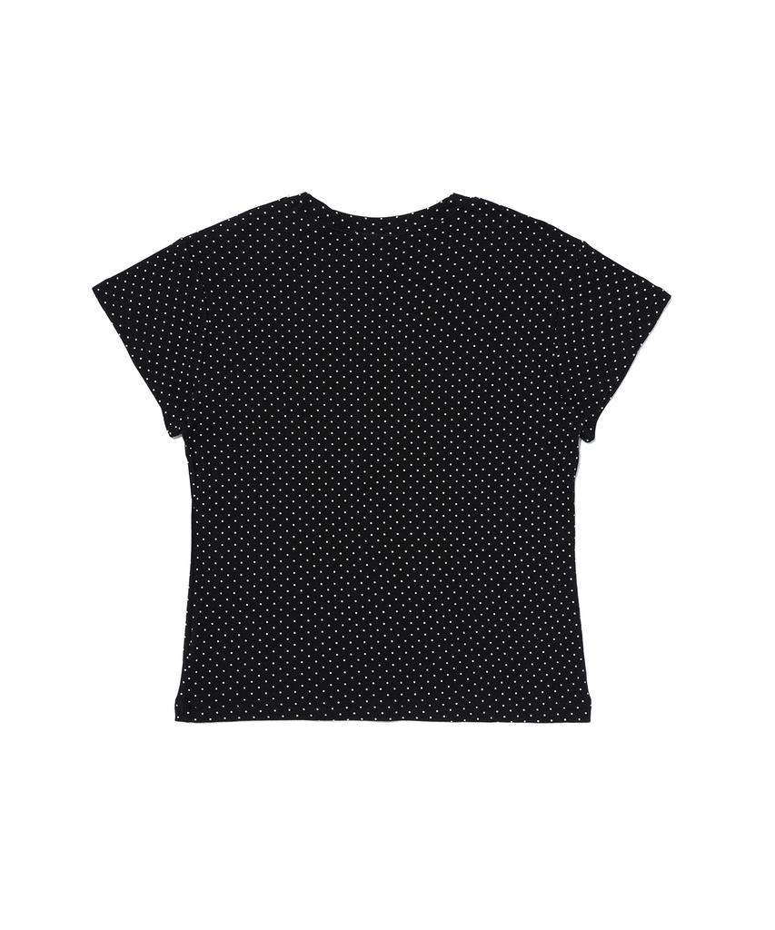 CARGOBROS POUR FEMME T-shirt Manches Courtes Drapeau de Paris Cœur Vintage (Noir)