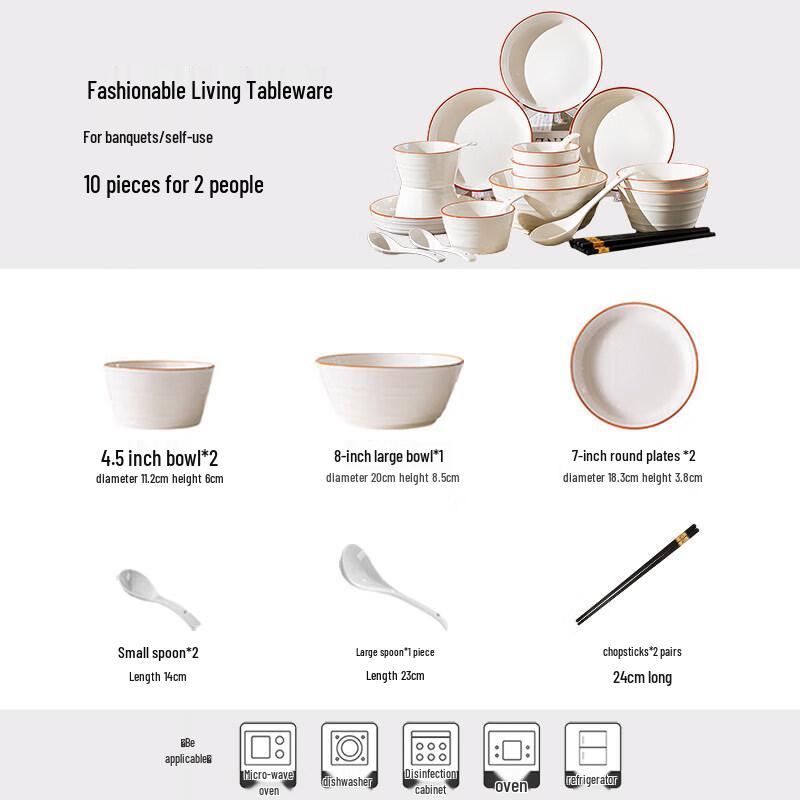 Chuanqi Haushalts-Keramik-Geschirrset