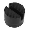 Slotted Frame Rail Floor Jack Adapter Lift Rubber Pad Stand Holder 5cm 1.96inch Diameter