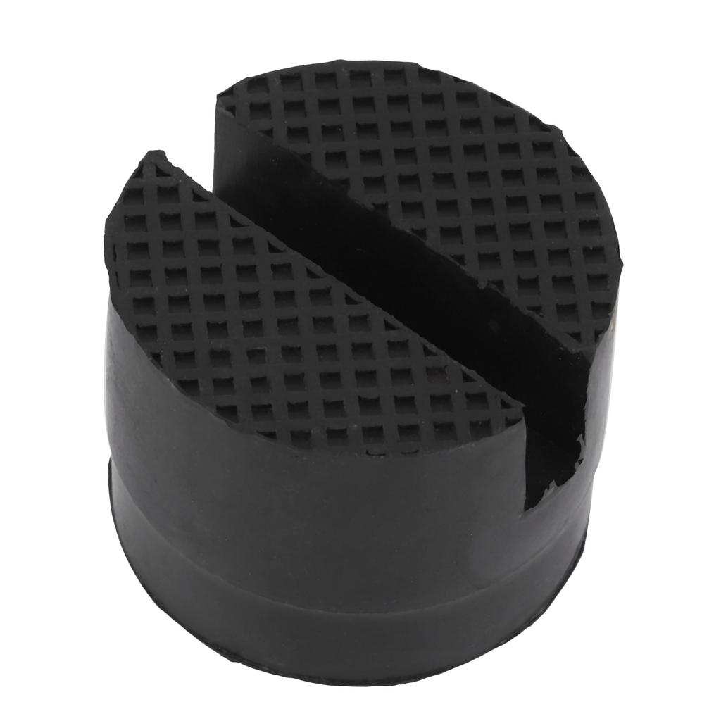 Slotted Frame Rail Floor Jack Adapter Lift Rubber Pad Stand Holder 5cm 1.96inch Diameter