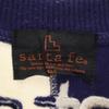 Santa Fe 90s Made In Japan Old Long Sleeve Trainer 4 Purple Navy Sweat Men's Used