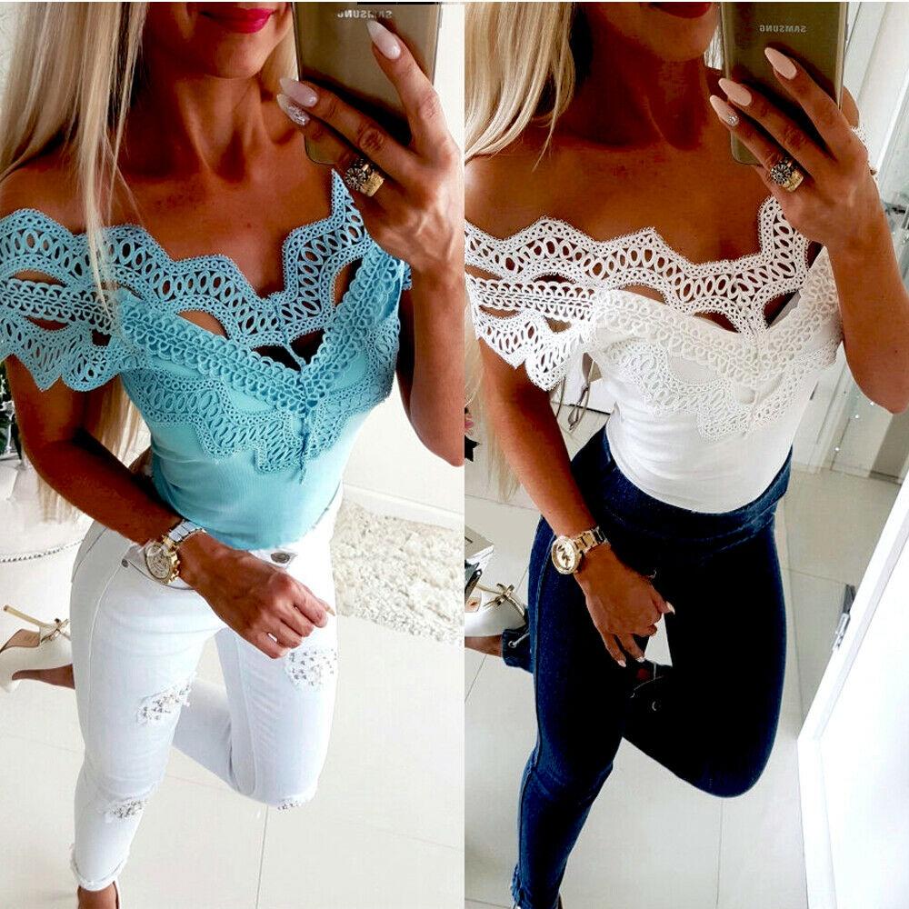 Hochwertige Damen Kurzarm Spitzen T-Shirts für mühelosen Sommerstil