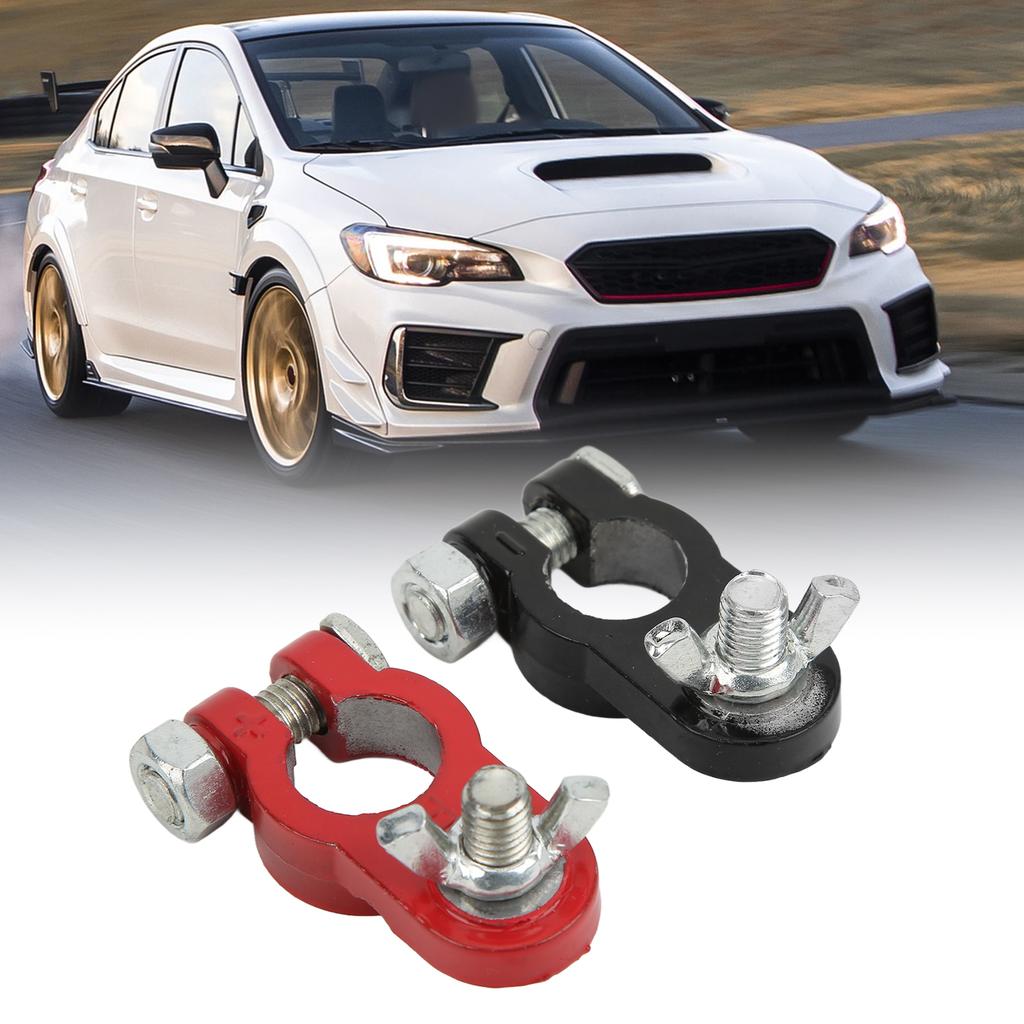 Battery Terminal Clamps Aluminium Alloy Bakelite Insulation Universal for 17‑19mm Batteries