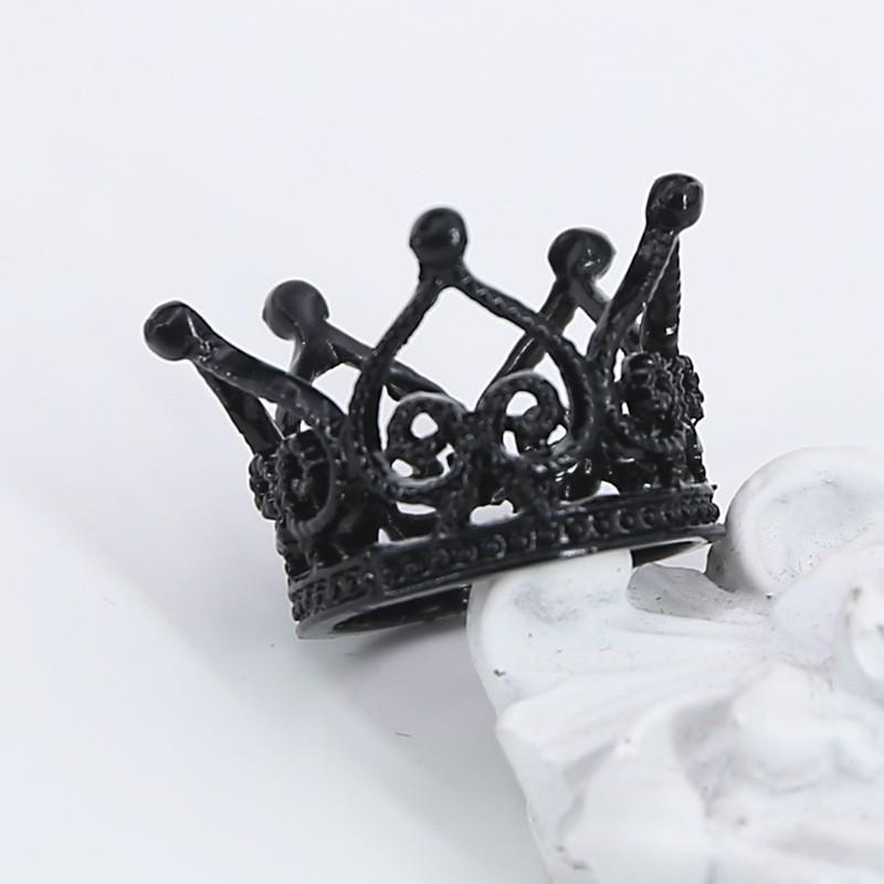 DIY Violent Big-headed Bear Headdress Accessories Birthday Flowers Decoration Festival Performance Mini Round Crown Alloy