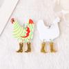 Cute Easter Chicken Hen Keychain Animal DIY Jewelry Gifts Keyring Pendants Handbag Accessories Women