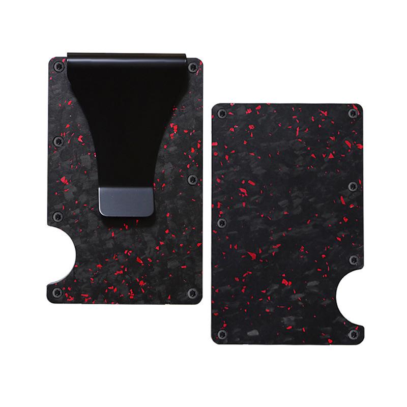 New RFID Blocking Carbon Fiber Wallet with Money Clip