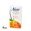 Nair Facial Hair Removal Wax Strips for Sensitive Skin 20p + Finishing Tissues 2p 4-Set