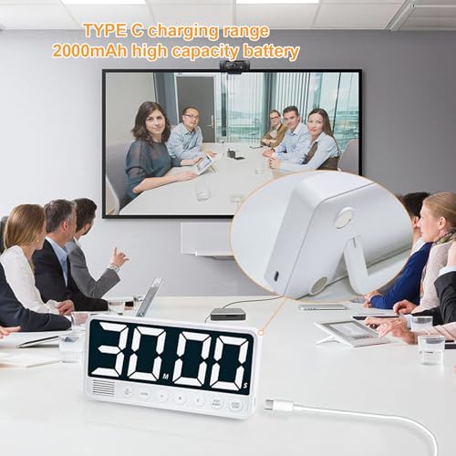 Kitchen Timer for Cooking, Digital Magnetic Countdown Timer with Color Changing Large Screen for Classroom Learning Fitness Study Work Exercise Traini