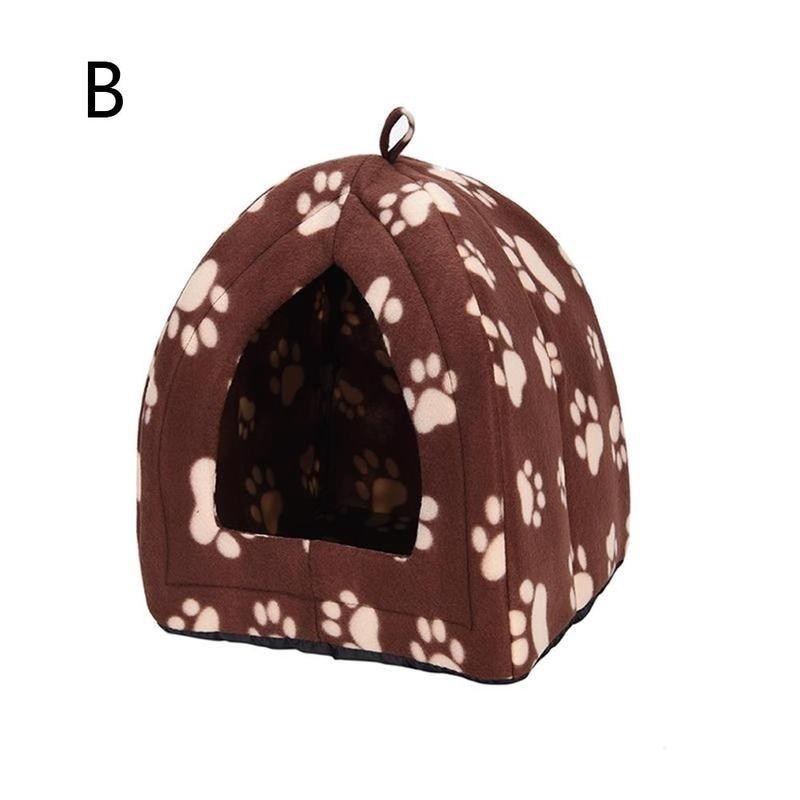 Comfortable Folding Pet House Kennel Dog Cat Bed Cave Tent