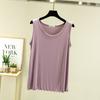Women's Crew Neck Sleeveless Tank Top Loose Casual Modal Knit Vest Spring Autumn Plus Size Basic Undershirt