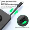 M2 Foldable 3-in-1 Phone Stand Magnetic Wireless Charger With Built-In Type-C Cable 15W Fast Charging