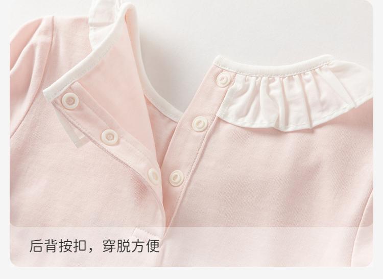 David Bella Girls' Long Sleeve T-shirt Spring Clothes New Baby Cotton Clothes Children's Casual Sweet Top