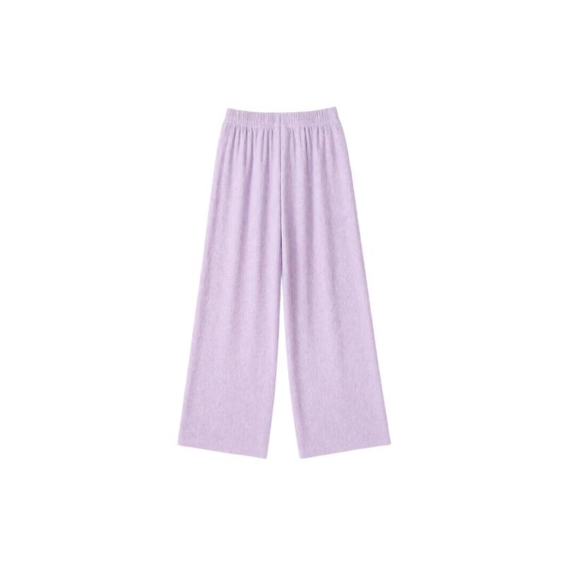 Deesha Girls  2026 Summer Breathable Textured Wide-Leg Pants 140