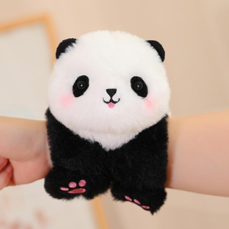 Zoo red panda doll clap bracelet plush toy raccoon wrist clap ruler circle doll children's gift