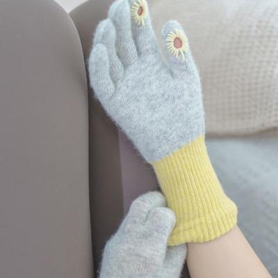 Meminn Twoton Twohole Long Touch Finger Gloves 3colors