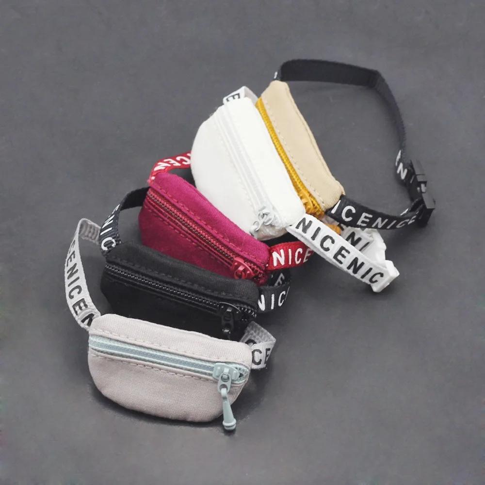 Trendy Mini Doll Shoulder Bag for 15-17cm, Crossbody Waist Pouch for 1/6-1/12 BJD & Fashion Plush Dolls, Cute Accessory