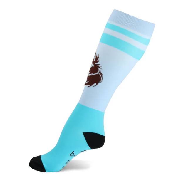 Compression Women Men Stockings Popular Love Pattern Stripe Lattice Star Compress Socks Running Sports Elastic Pressure