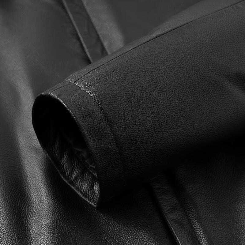 FAPAI Men's Genuine Cowhide Leather Jacket