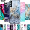 Case For Samsung Galaxy A54 5G A34 A24 S23 Case Flower Marble TPU Soft Silicon Cover for GalaxyA54 A 34 Painted Phone Shells