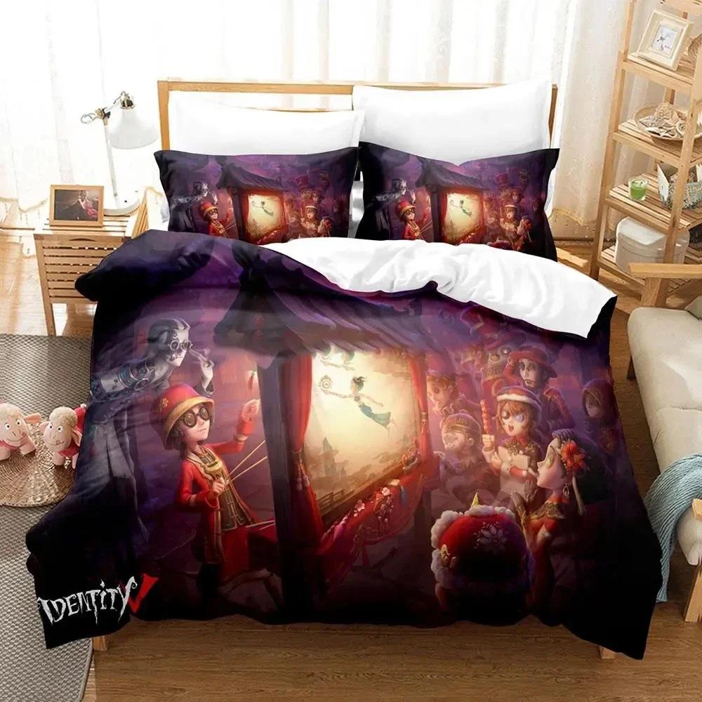 Anime Game Identity V Bedding Set Duvet Cover Bed Set Quilt Cover Pillowcase Comforter King Queen Size Boys Adult Bedding Set