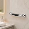 NonSlip Grab Bar with Silicone Grip | Ergonomic Finger Grooves, Polished Stainless Steel, Washroom