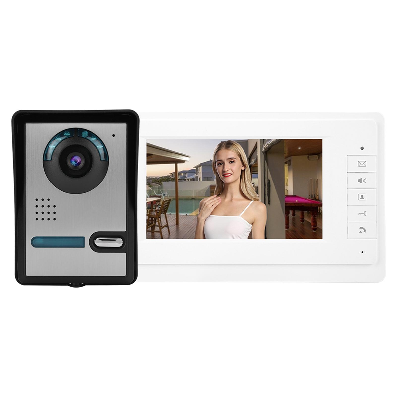 

7-дюймовый ЖК-видеодомофон дверной звонок Интерком камера монитор система домашней безопасности