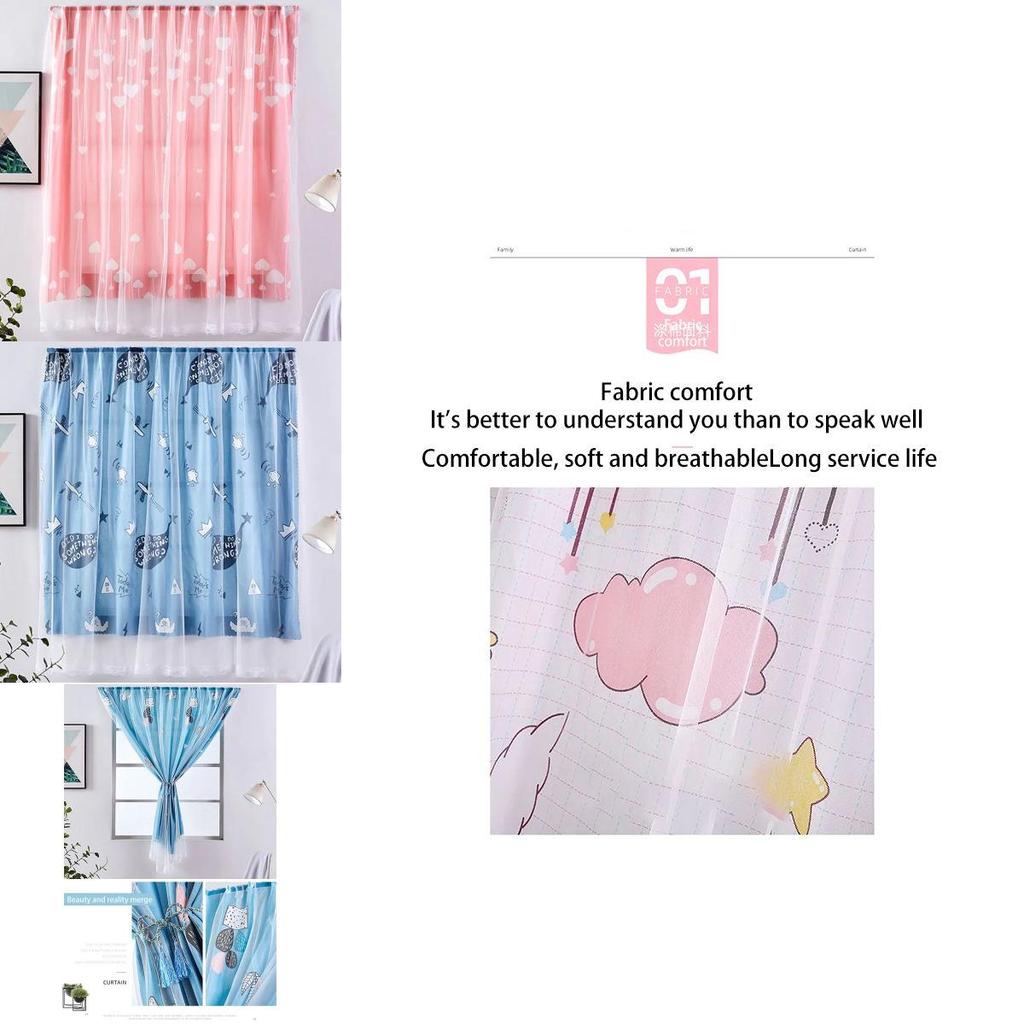 Soft And Breathable Velcro Curtain Window Self Adhesive Blackout Drapes For Modern Home Furnishings