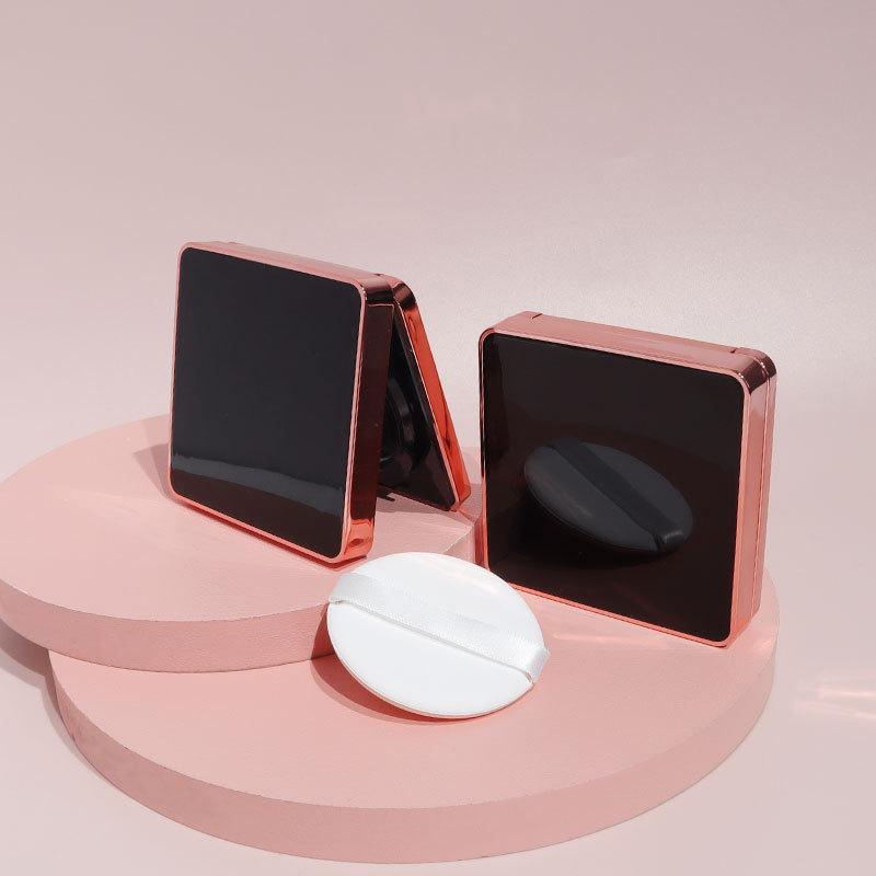 Square Empty Air Cushion Puff Box Portable Cosmetic Makeup Case Container With Powder Sponge Mirror For Bb Cream Foundation